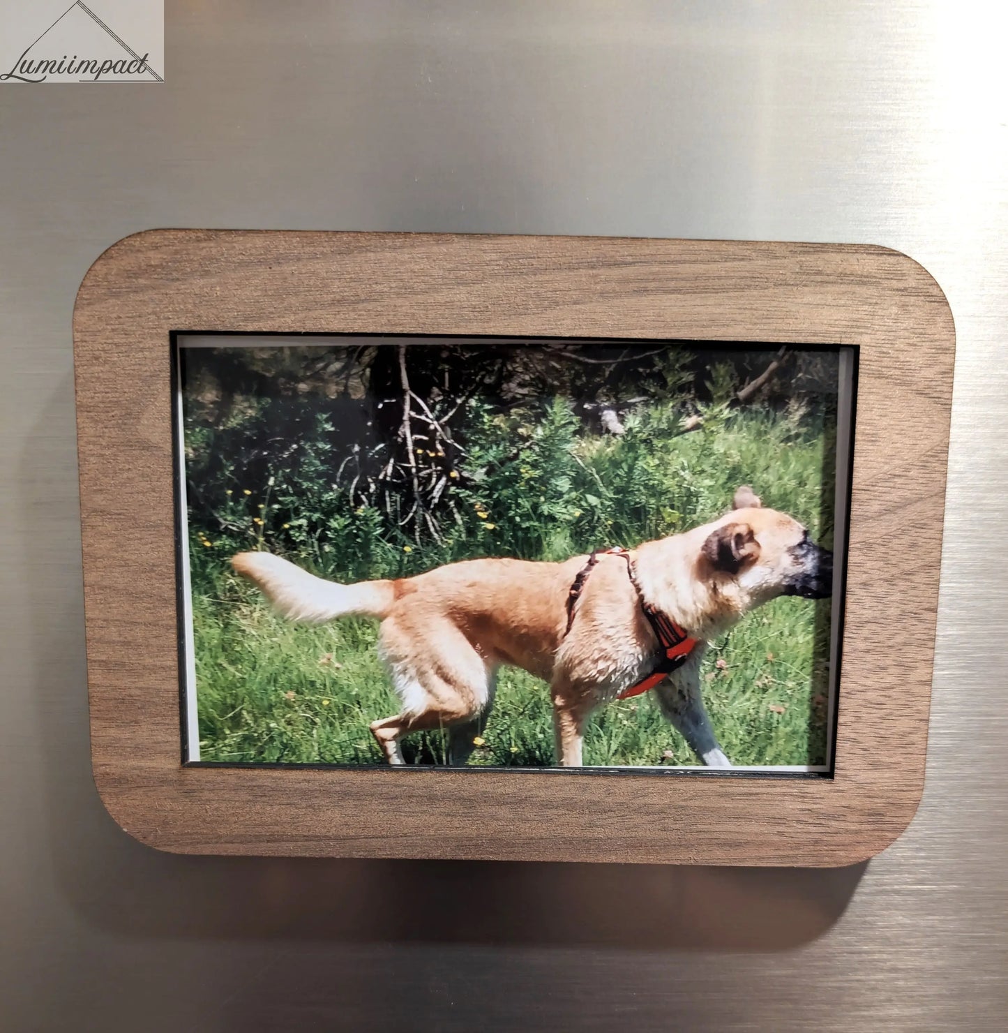 Cadre photo en bois personnalisable - Lumi Impact