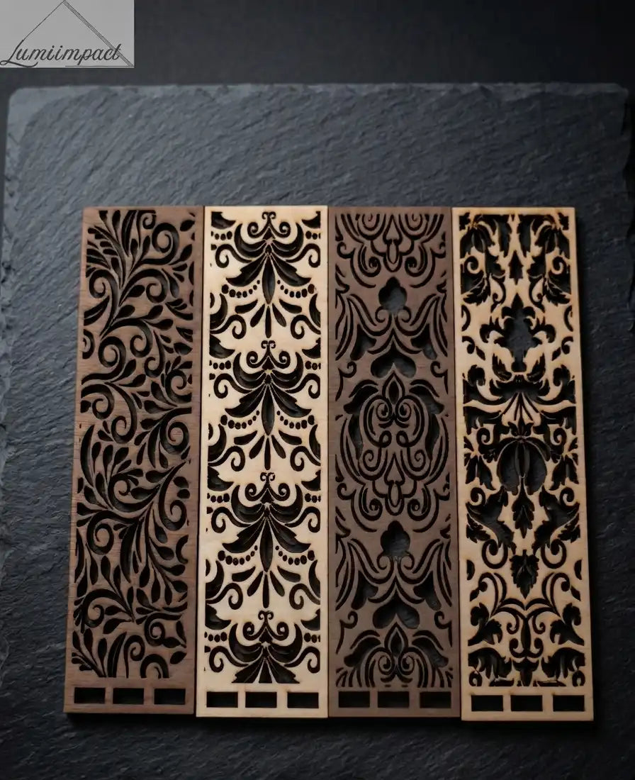 Accessoire en bois, marque page, avec gravure laser durable réalisé par LumiImpact. Parfait pour un cadeau personnalisé