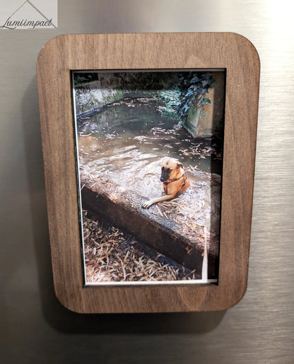 Cadre photo en bois personnalisable - Lumi Impact