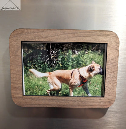 Cadre photo en bois personnalisable - Lumi Impact