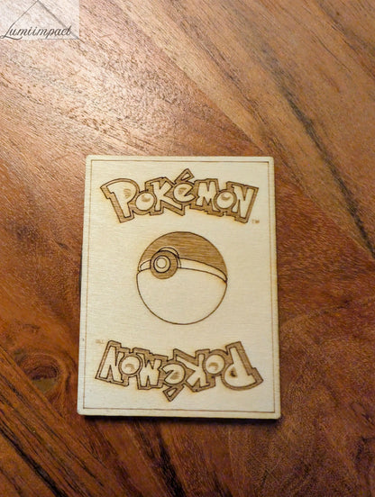 Carte PKM en bois - Lumi Impact - Dos