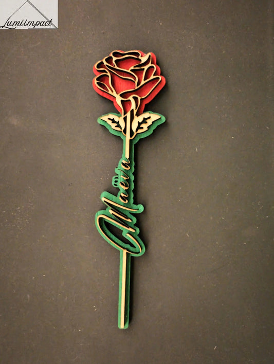 Rose à prénom - Lumi Impact