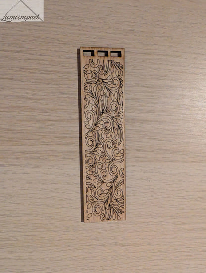 Marque page en bois - 12 cm - Lumi Impact