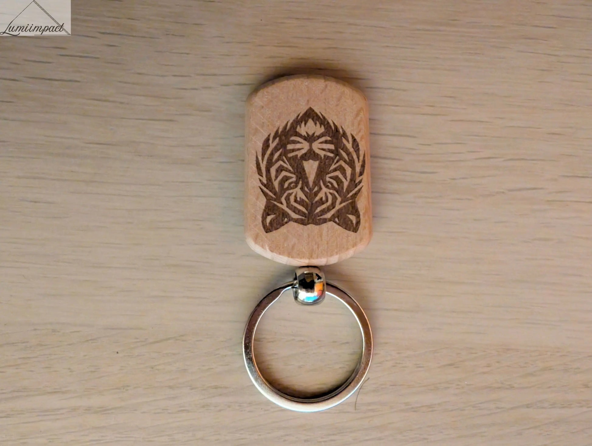 Porte-clés Animaux bois - Lumi Impact - Ours