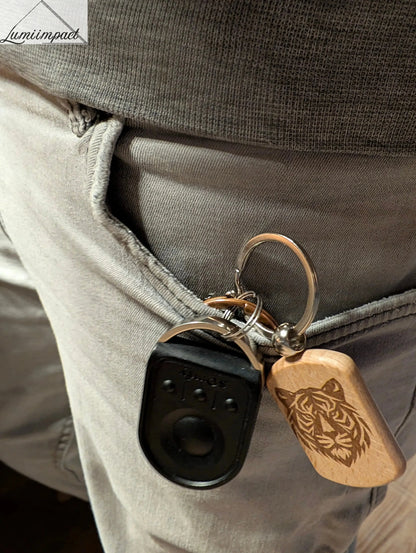 Porte-clés Animaux bois - Lumi Impact - Clés en poche