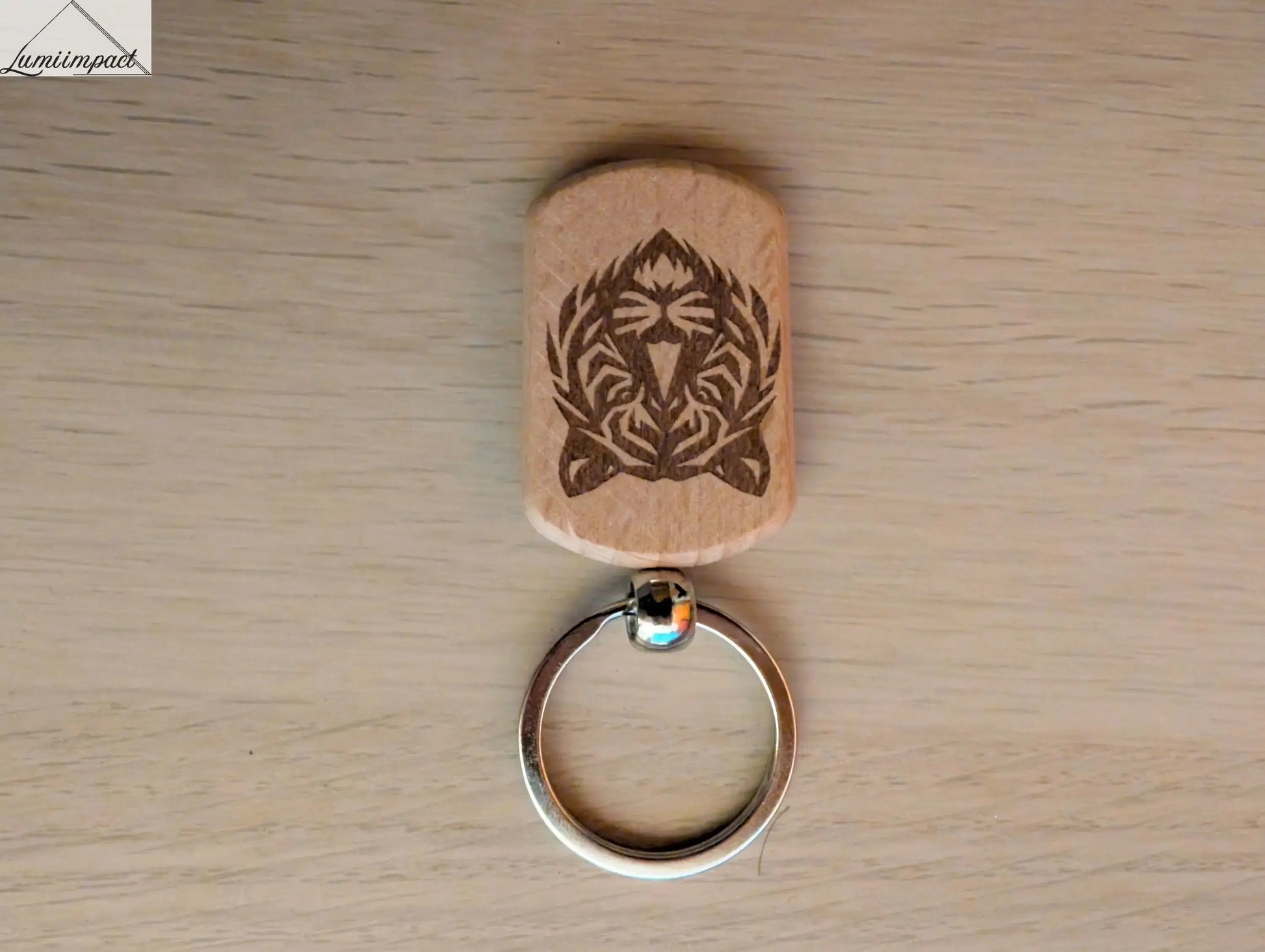 Porte-clés Animaux bois - Lumi Impact - Ours
