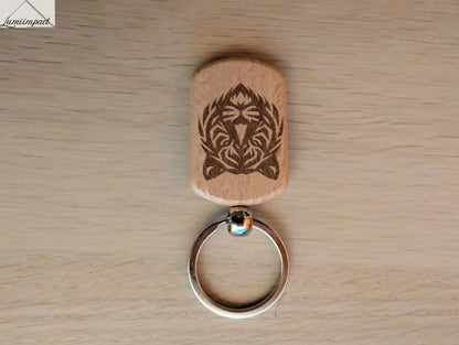 Porte-clés Animaux bois - Lumi Impact - Ours